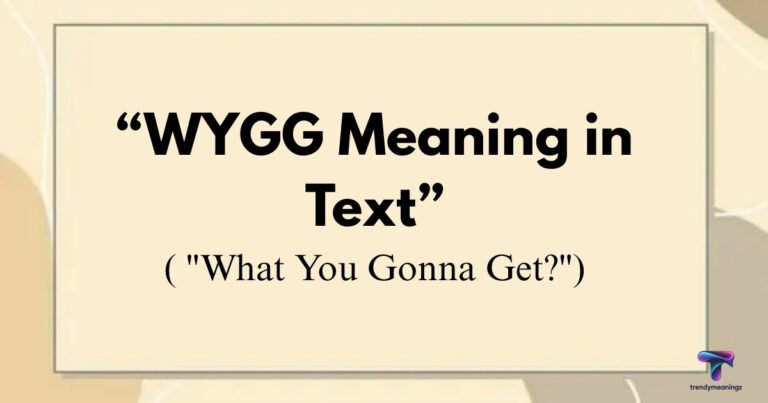 WYGG Meaning in Text shown on a smartphone screen Person typing casual slang in a group chat conversation Learn what does WYGG mean in text with simple examples