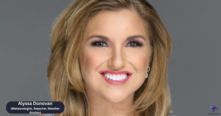 Alyssa Donovan American meteorologist and broadcast journalist headshot WGN News anchor Alyssa Donovan posing in professional studio setting Chicago weather forecaster Alyssa Donovan known for Emmy-nominated reportin